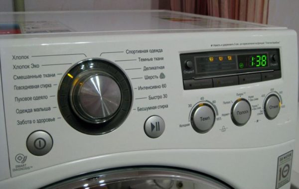   Показване на пералнята LG F1081TD