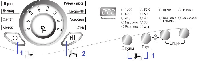  Температурен контрол и режими на измиване LG
