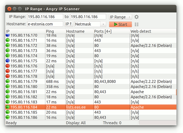 Angry Ip Scanner Програма