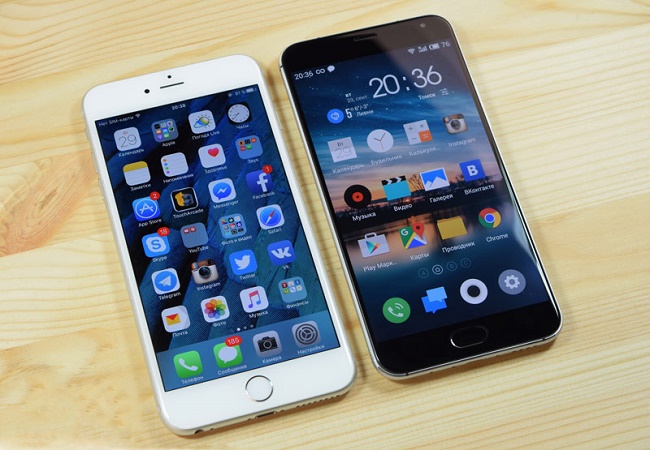 meizu pro 6 и iphone 6s