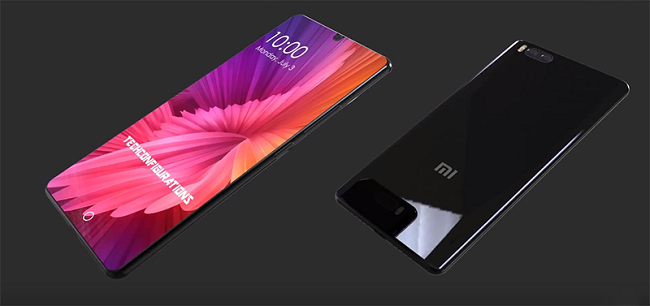Xiaomi mi 8 на сив фон