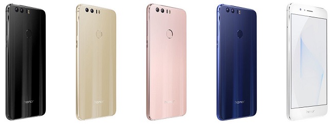 Honor 8 в различни цветове